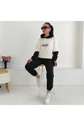 ست گرمکن سفید زنانه پنبه ای 6 butik altı üstü butik - کد 864168403