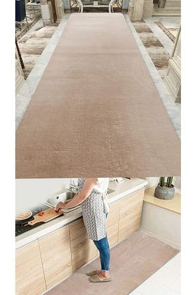 فرش قهوه ای قابل شستشو Raschel Carpet - کد 475897006
