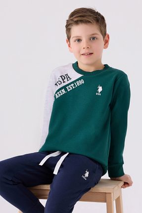 ست گرمکن سبز بچه گانه پنبه پلی استر U.S. Polo Assn. - کد 864474048