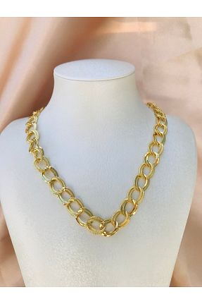 گردنبند استیل ( فولاد ) طلائی زنانه استیل (فولاد) Manu Collection - کد 864194610