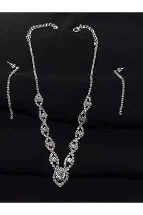 گردنبند جواهر زنانه روکش نقره Last For Sell - کد 864197980