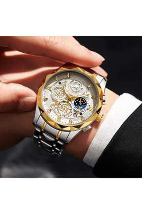 ساعت مچی طلائی مردانه 42 میلی متر GikaBujiteri - کد 864484480