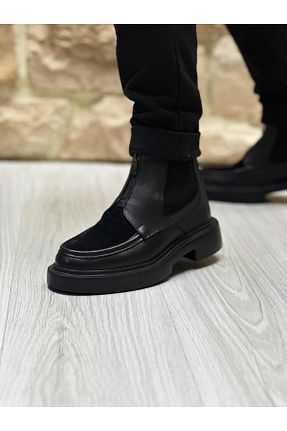 بوت / نیم بوت مشکی مردانه جیر ByItallanoshoes - کد 864233142