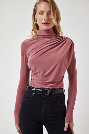 بلوز صورتی زنانه ساده Lovelyİstanbul - کد 864305678