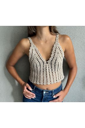 بلوز بژ زنانه Saç Örgü Genel Markalar - کد 864336564