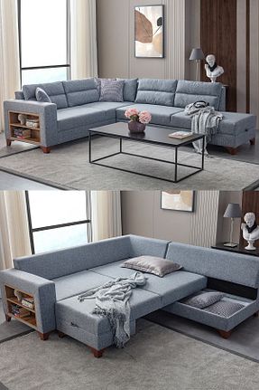 ست گوشه ای طوسی Keten Eymense - کد 655274447
