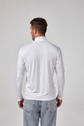 تیشرت سفید مردانه یقه ماهیگیر relactive - کد 864372971