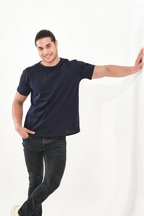تیشرت سرمه ای مردانه رگولار NERWES - کد 864374747