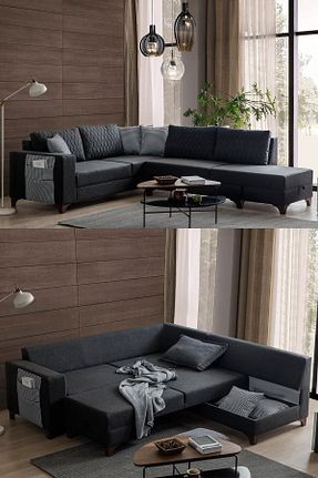 ست گوشه ای طوسی Keten Eymense - کد 102004554
