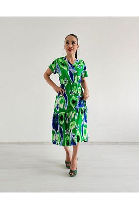 لباس سبز زنانه بافتنی 6 butik altı üstü butik - کد 864373611