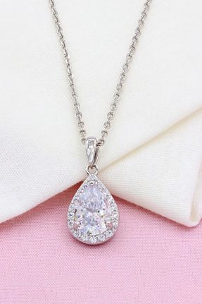 گردنبند نقره سفید زنانه 925 عیار anadolusilver - کد 864164937