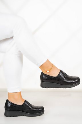 کفش کژوال مشکی زنانه چرم خالص Erkan Saçmacı - کد 857086625