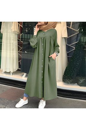 لباس خاکی زنانه بافتنی 1tarz - کد 788677578