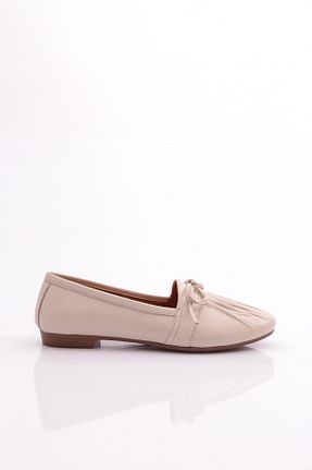 بابت بژ زنانه چرم خالص Dgn - کد 770116314