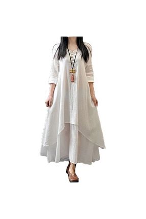لباس سفید زنانه بافتنی Mothermood - کد 922971183