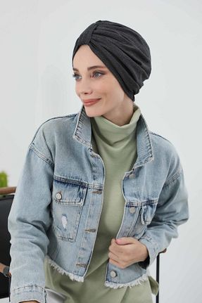 کلاه شنای حجاب طوسی زنانه Aisha