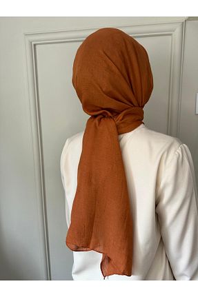شال نارنجی زنانه پنبه ای Azrina - کد 864430935