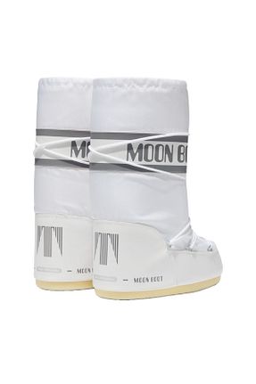 بوت برفی سفید زنانه چرم خالص Moon Boot - کد 865461174