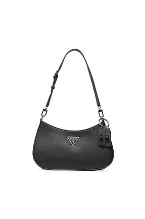 کیف دوشی مشکی زنانه پلی اورتان Guess - کد 655310234