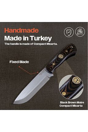 اکسسوری چاقو و قمه قهوه ای KAM KNIFE - کد 749108739