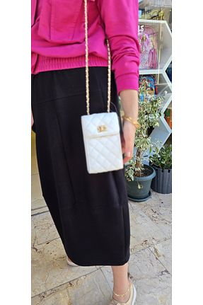 کیف دوشی سفید زنانه چرم مصنوعی Kemo Bags - کد 841348106