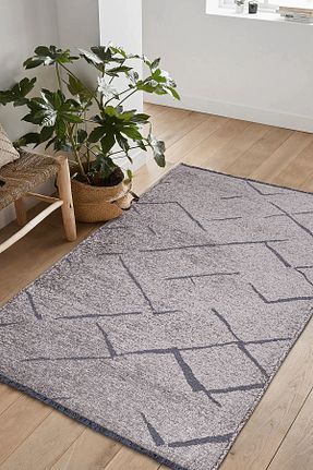 گلیم طوسی پنبه ای Colore Home - کد 343253248