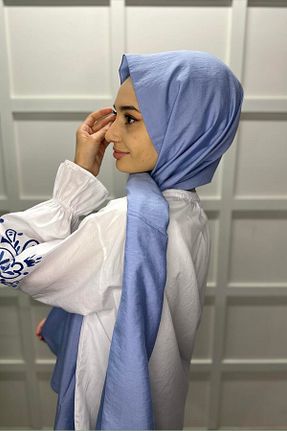 شال سرمه ای زنانه پنبه ای Shecarf - کد 864472838