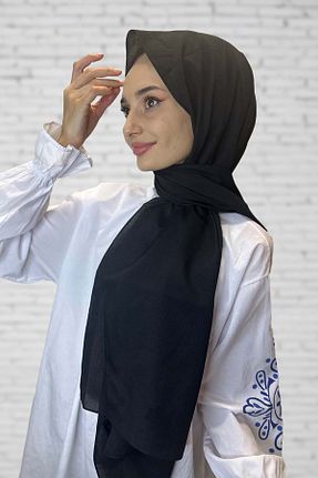 شال مشکی زنانه پنبه ای Shecarf - کد 864472951