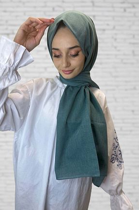 شال سبز زنانه پنبه ای Shecarf - کد 864472971