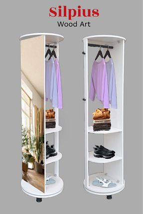 آینه قهوه ای MDF USART BANYO - کد 864509713