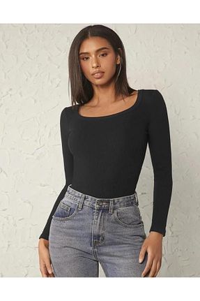 بلوز مشکی زنانه ساده BNK Shop - کد 864546355