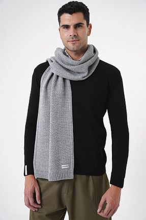 شال گردن طوسی مردانه اکریلیک CHUBA - کد 864576857