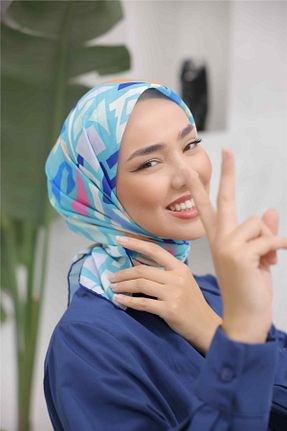 روسری صورتی پنبه پلی استر Silk Home - کد 864632116