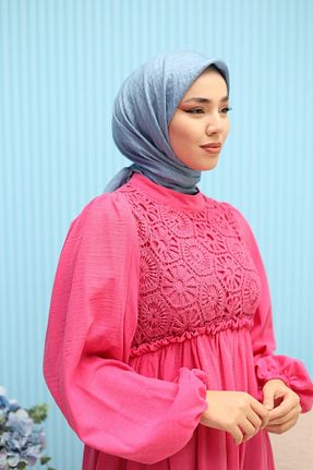 روسری آبی پلی استر Silk Home - کد 808898128