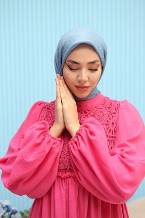 روسری آبی پلی استر Silk Home - کد 808898128