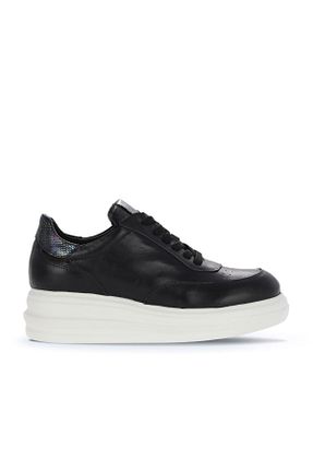 کفش اسنیکر مشکی زنانه چرم اصل Bueno Shoes - کد 864647068