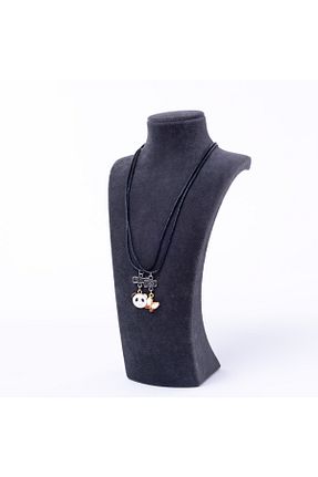 گردنبند جواهر مشکی زنانه چرم Bimotif - کد 757326083