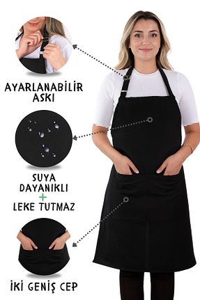 دستکش و پیشبندآشپزخانه مشکی sevilya - کد 861009014