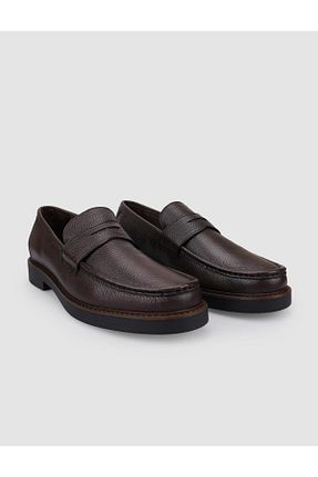 کفش کژوال قهوه ای مردانه چرم خالص Cabani - کد 864791162