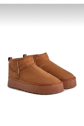 بوت / نیم بوت قهوه ای زنانه پارچه ای TES AS - کد 864715954
