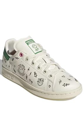 کفش اسنیکر سفید زنانه بند دار adidas - کد 864908050