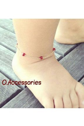 خلخال جواهر طلائی بچه گانه فلزی MODAMAYS - کد 864725024