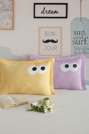 روکش بالش زرد پنبه Eponj Home - کد 859590694