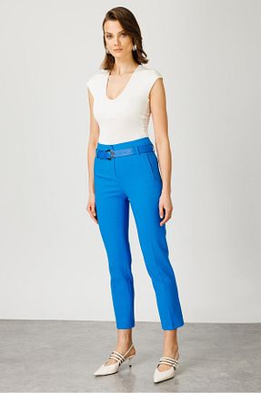 شلوار آبی زنانه مخلوط پلی استر Moda İlgi - کد 810161939