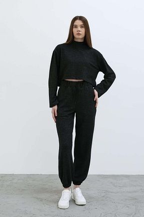 شلوار مشکی زنانه پنبه ای LOKADI - کد 864730223