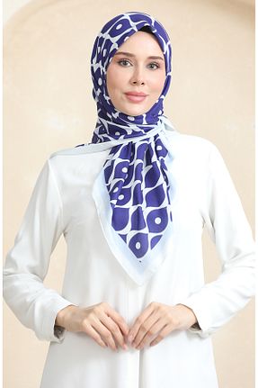 روسری سرمه ای 100 x 100 sefamerve - کد 864738154