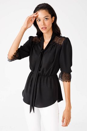 پیراهن مشکی زنانه رگولار Moda İlgi - کد 676890900