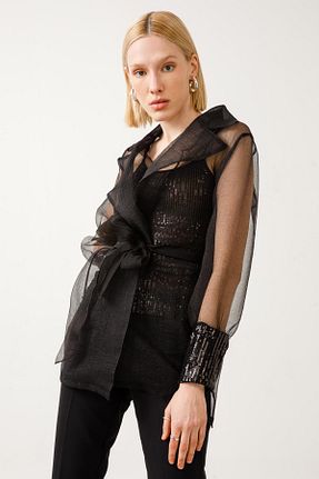 تونیک مشکی زنانه بافتنی Moda İlgi - کد 746389076
