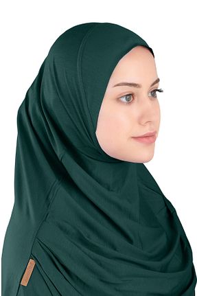 روسری سبز پلی استر Ecardin - کد 864752156