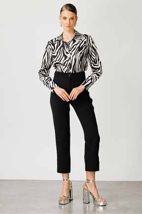 شلوار مشکی زنانه پارچه Moda İlgi - کد 843470778